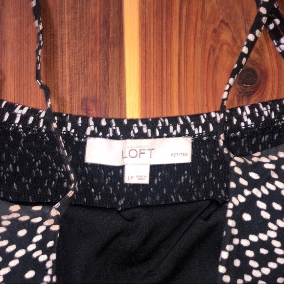 LOFT Black & White Dot Dress - Picture 5 of 7